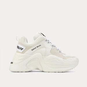 Naked Wolfe - Track White Low Top Sneakers